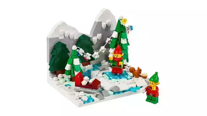 TwindBricks3D - 40564 Winter Elves Scene 3D print model