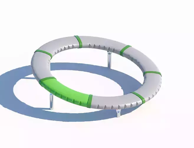 Modern Circular Playground Balance Ring 3D model