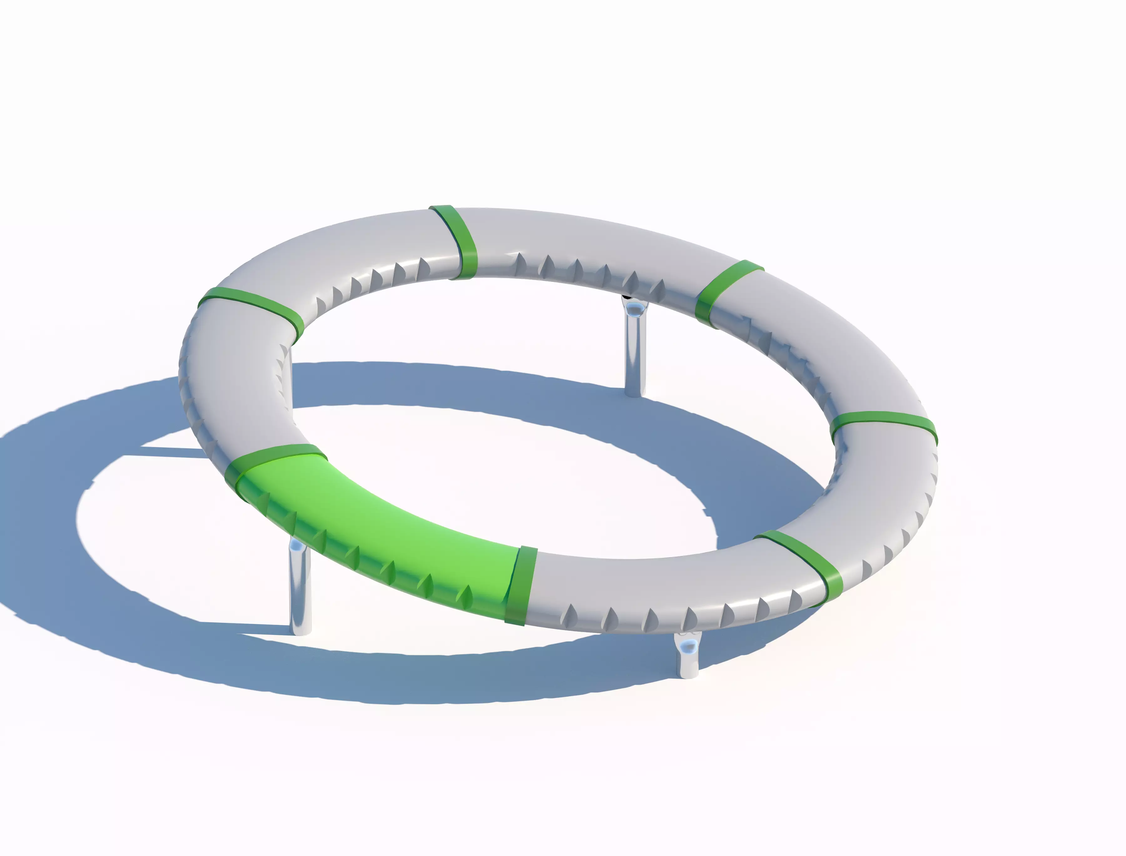 Modern Circular Playground Balance Ring 3D model_0