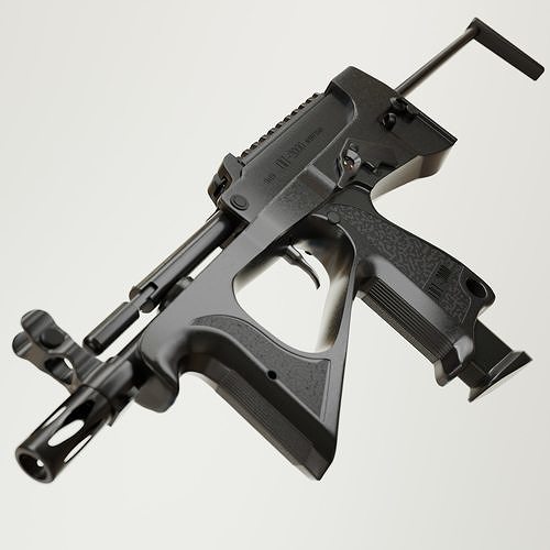 High Quality PP-2000 Submachine Gun 3D Model  Low-poly 3D model
