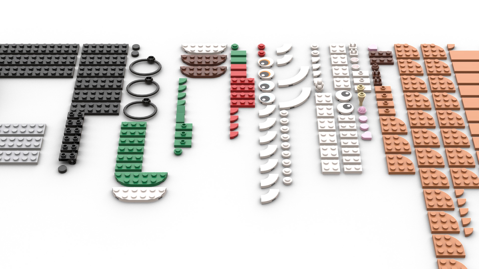 TwindBricks3D - 40642 Gingerbread Ornaments 3D print model_1