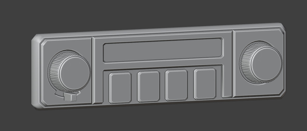 Car Radio Bylina 315 3D model_1