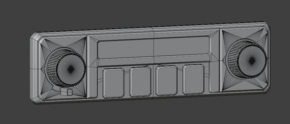 Car Radio Bylina 315 3D model_2