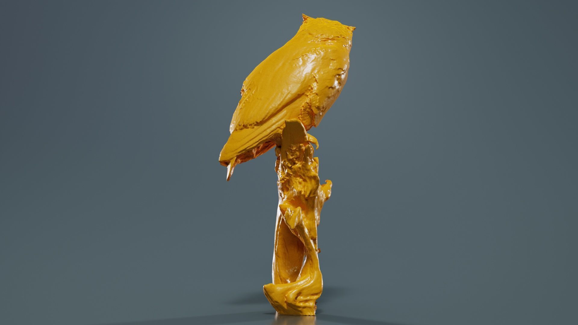 Cape Eagle Owl Bubo Capensis Strigidae Low-poly 3D model_13