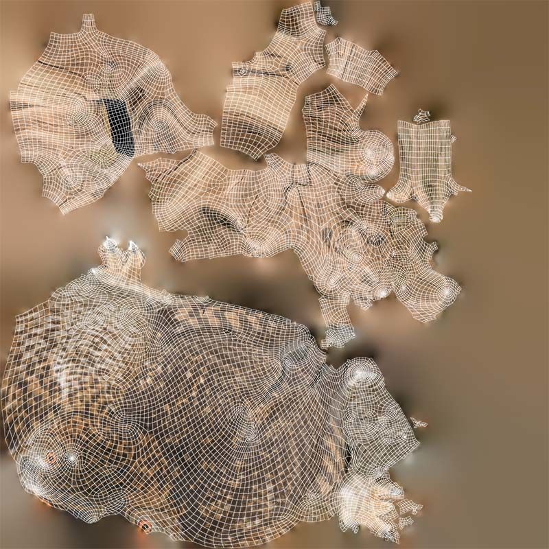 Cape Eagle Owl Bubo Capensis Strigidae Low-poly 3D model_14