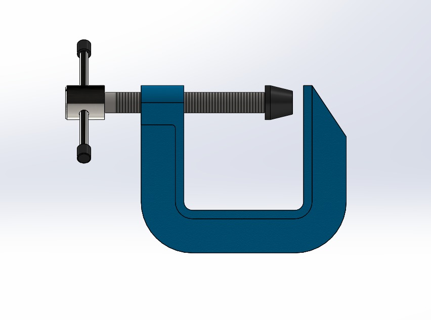 C-Clamp 3D Model 3D print model 3D print model_2