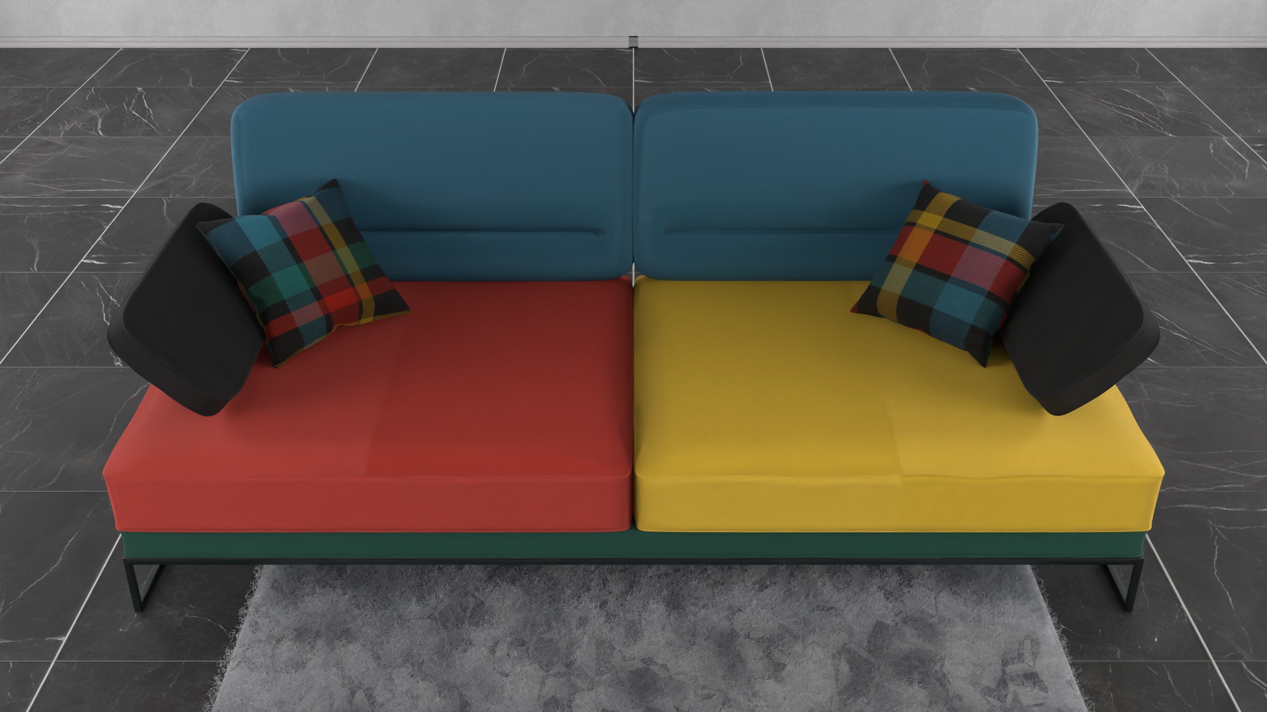 Modern Sofa 3D model_6