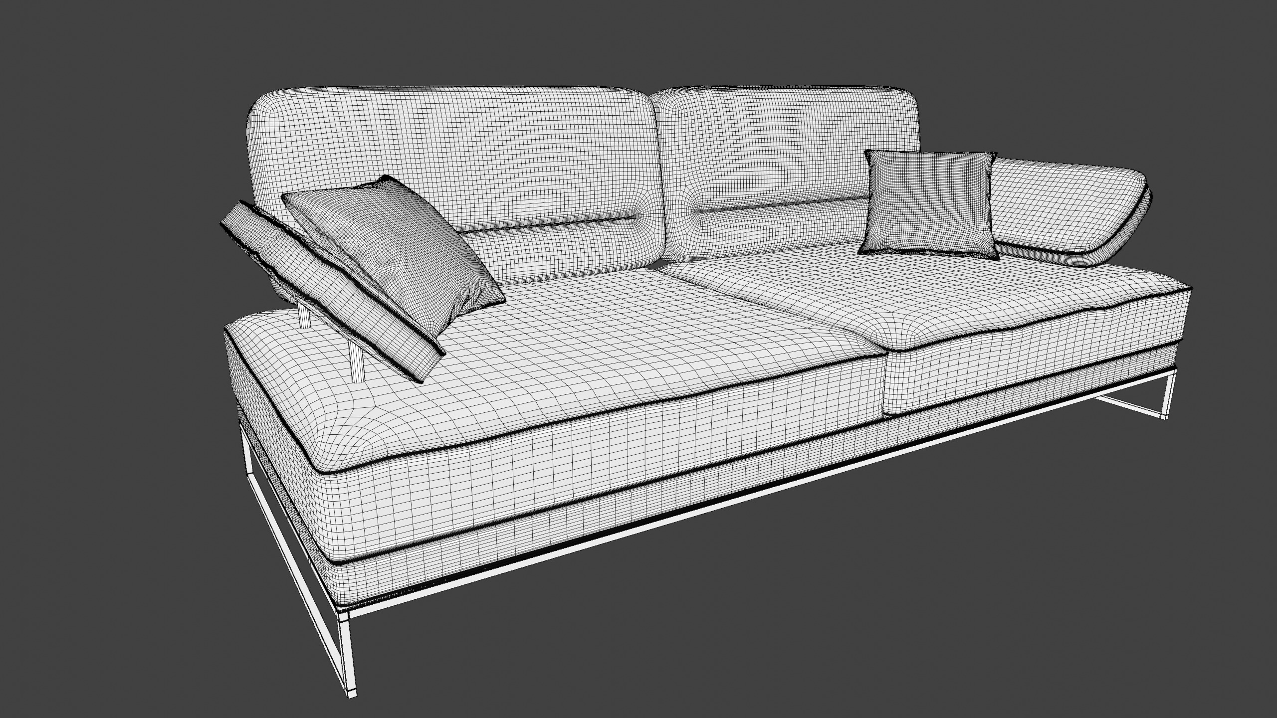 Modern Sofa 3D model_7