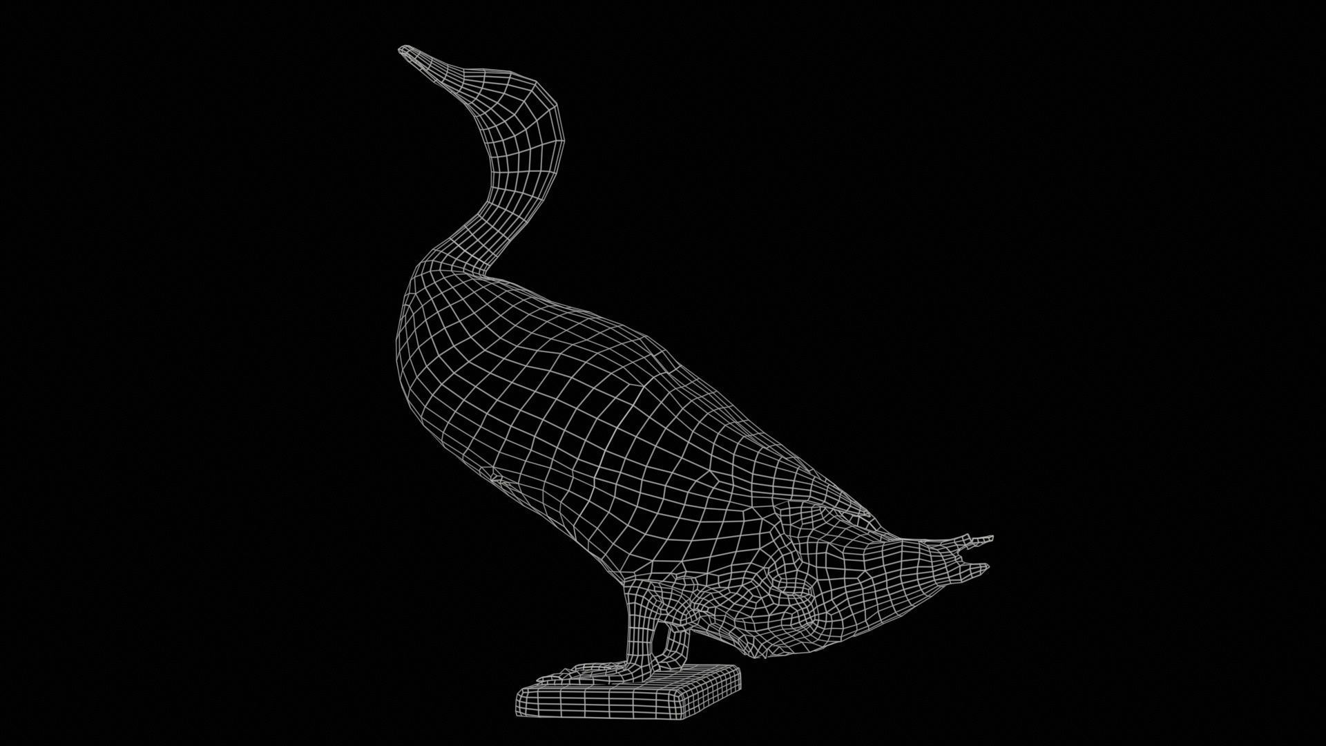 Duck Low-poly 3D model_11