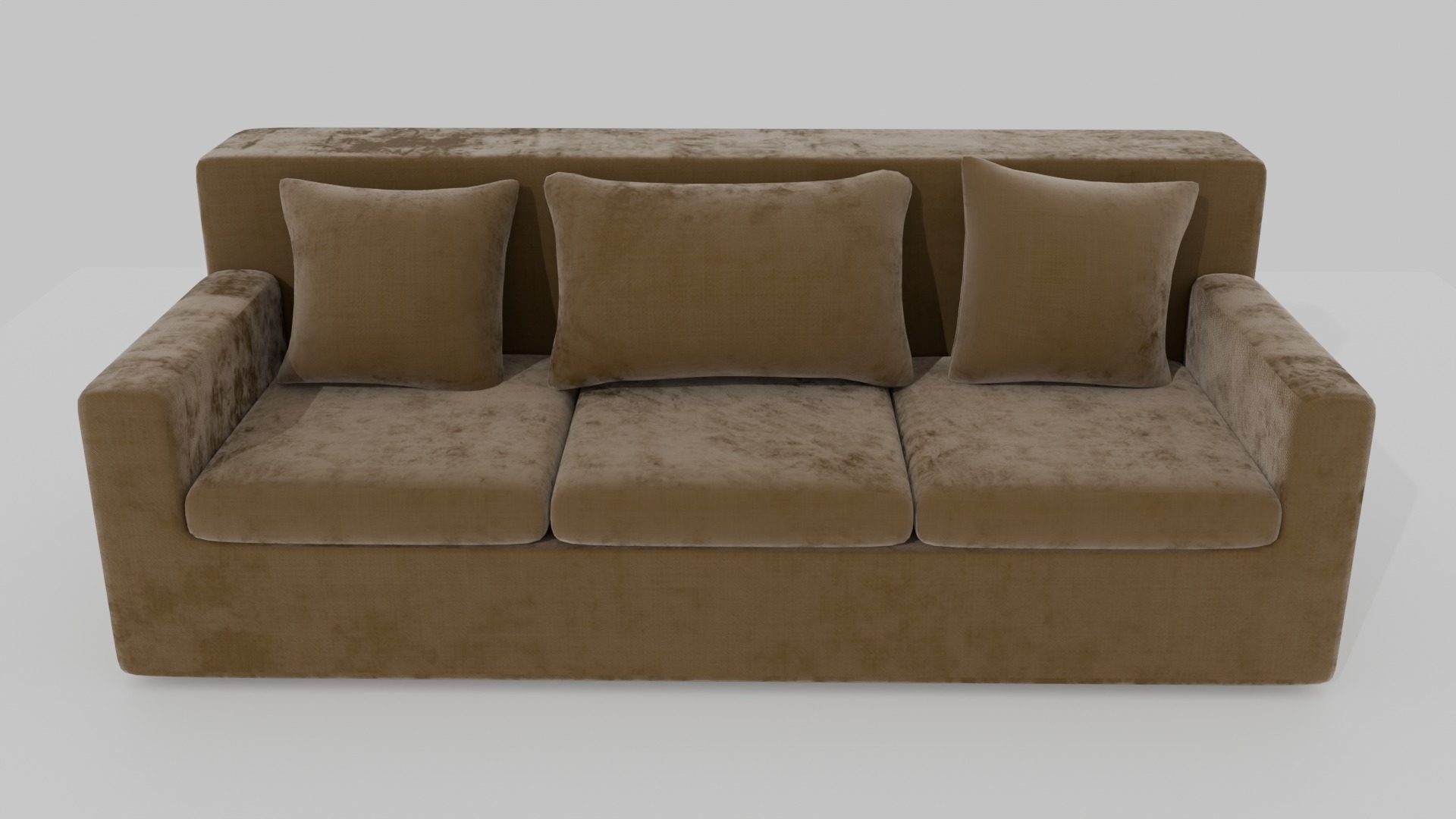 Velvet Sofa  3D model_1