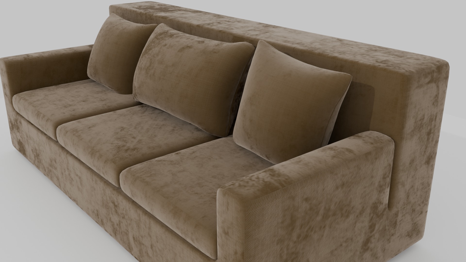 Velvet Sofa  3D model_2