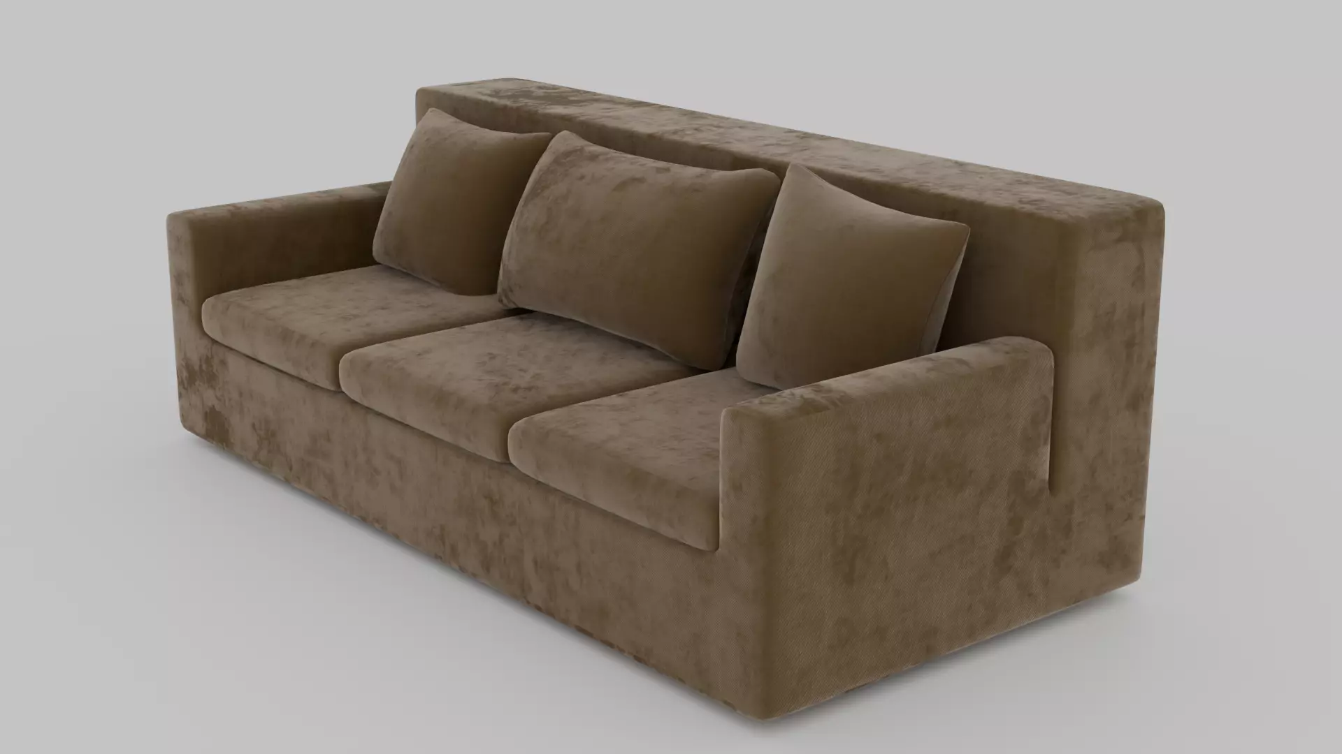 Velvet Sofa  3D model_0