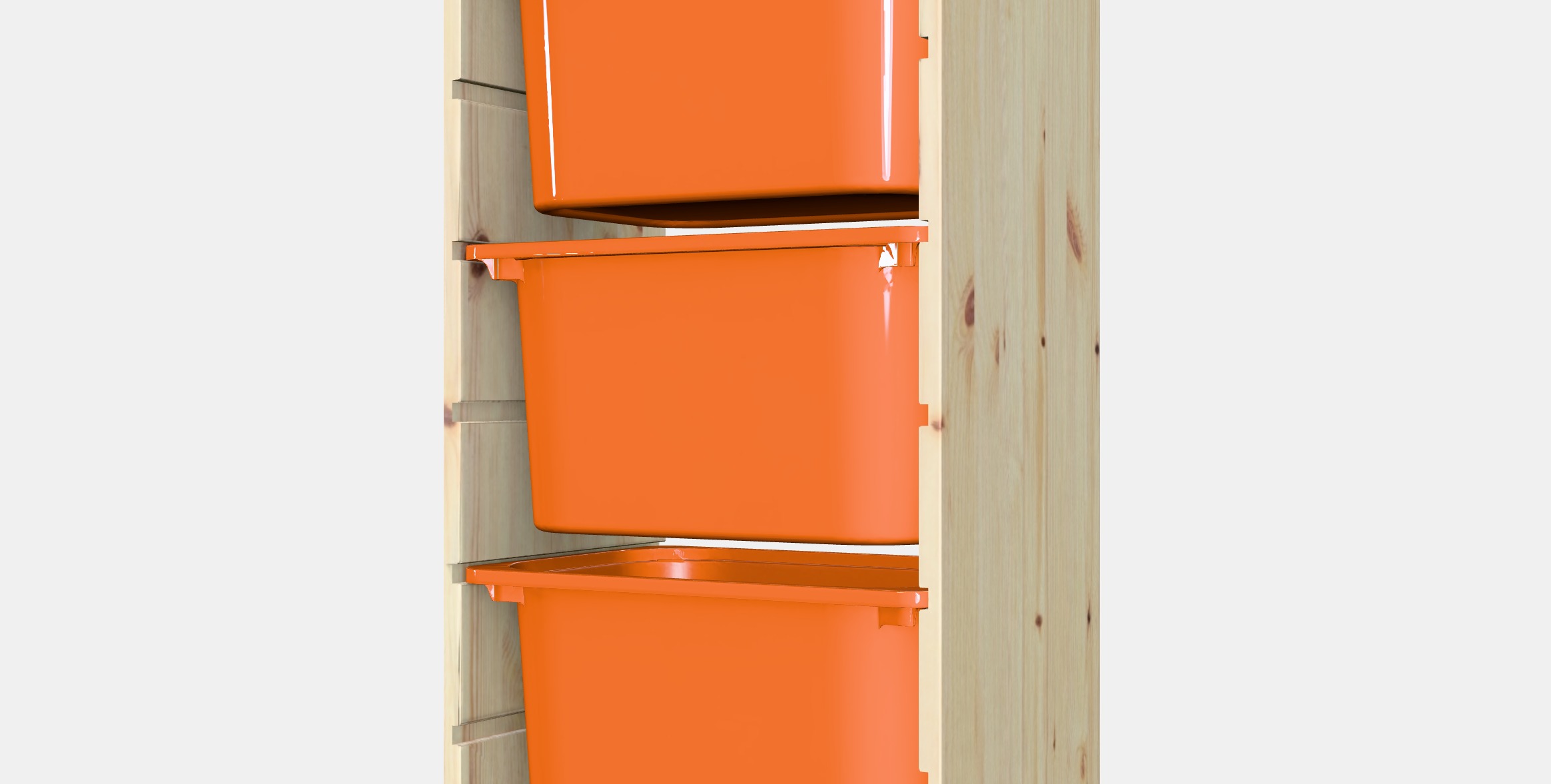 TROFAST Storage combination with boxes 42 Low-poly 3D model_5