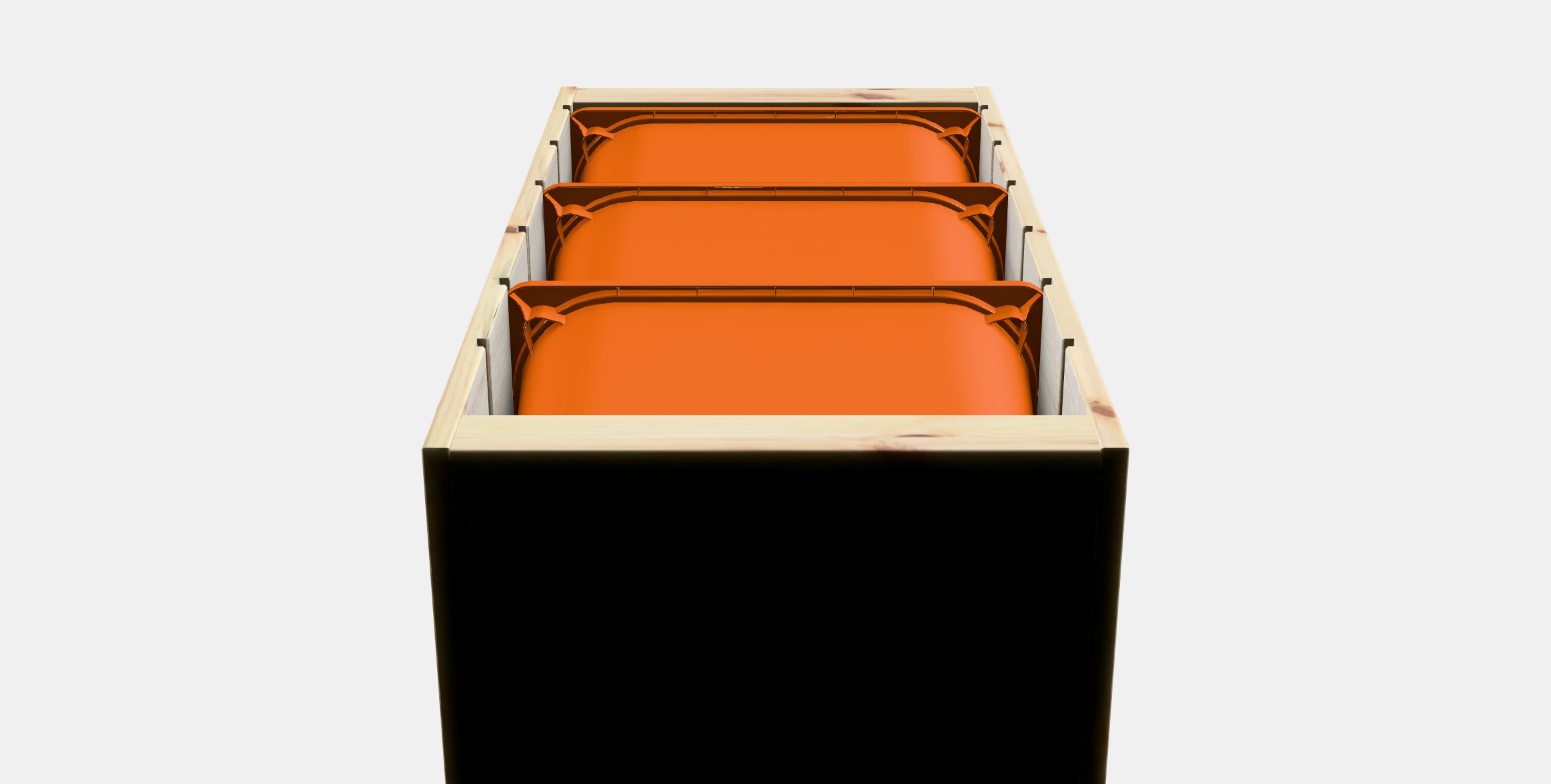 TROFAST Storage combination with boxes 42 Low-poly 3D model_7