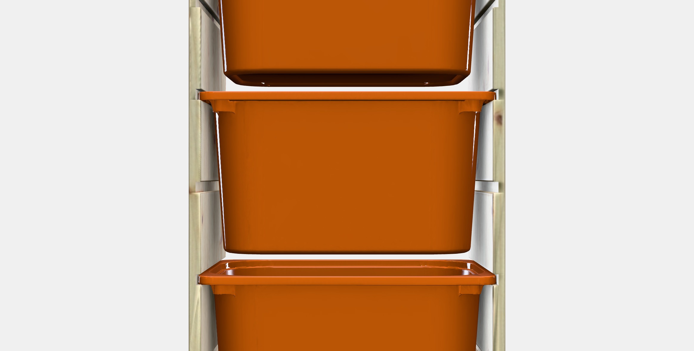 TROFAST Storage combination with boxes 42 Low-poly 3D model_11