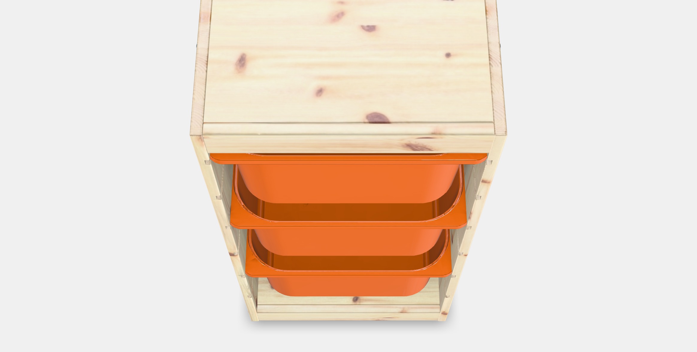 TROFAST Storage combination with boxes 42 Low-poly 3D model_8