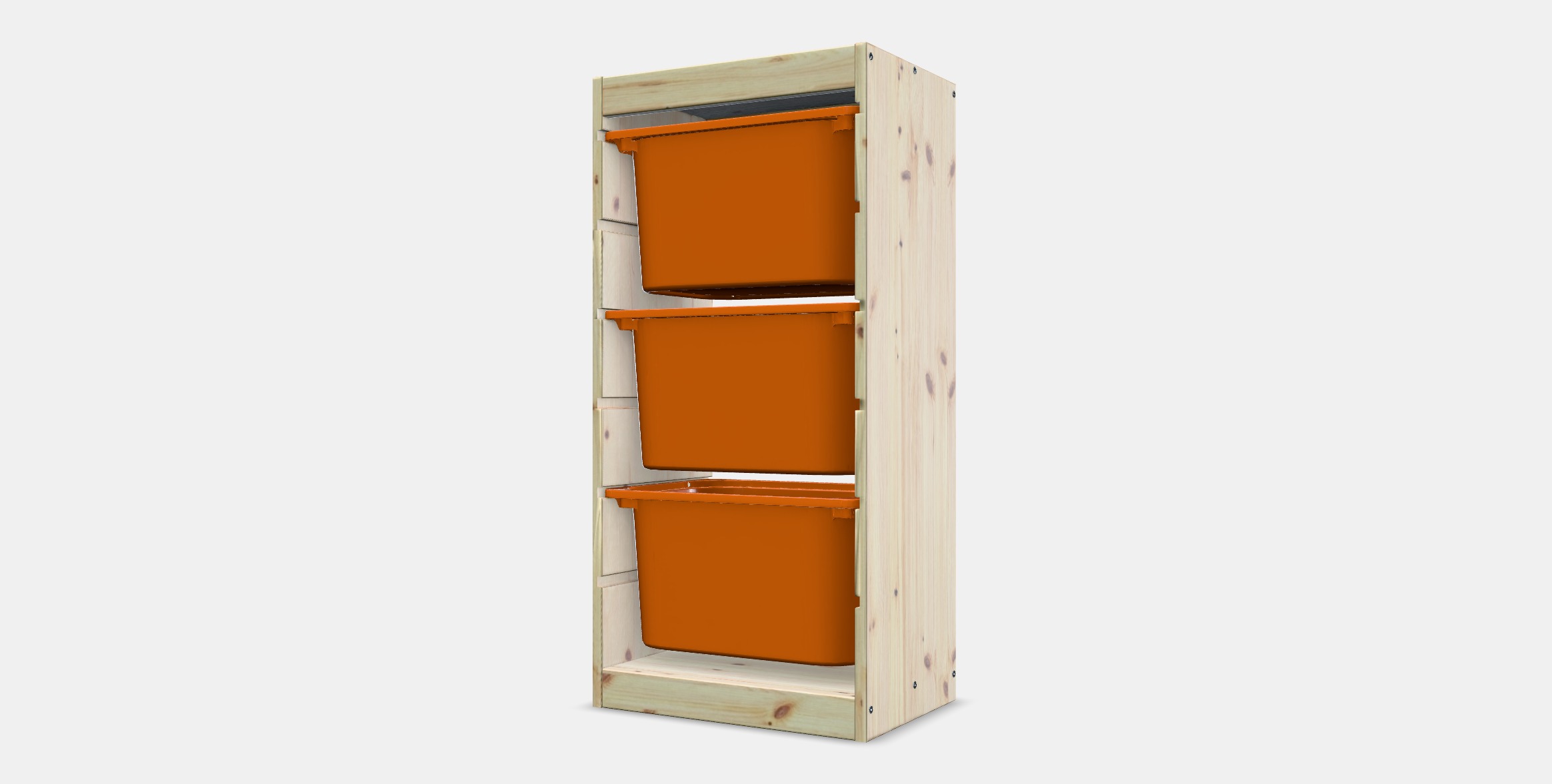 TROFAST Storage combination with boxes 42 Low-poly 3D model_12