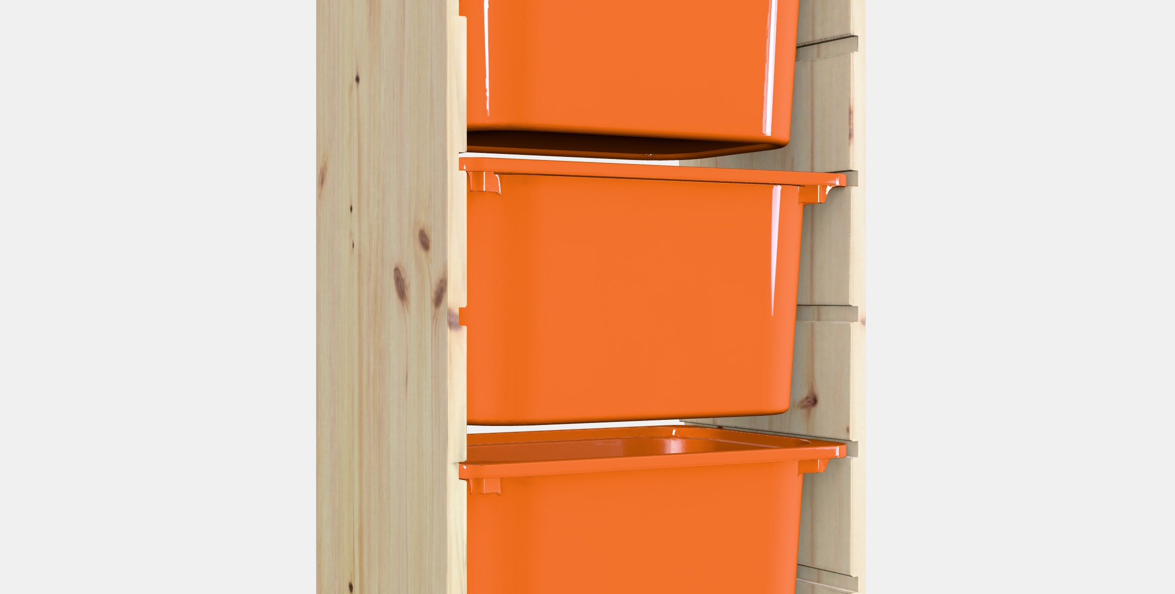 TROFAST Storage combination with boxes 42 Low-poly 3D model_2