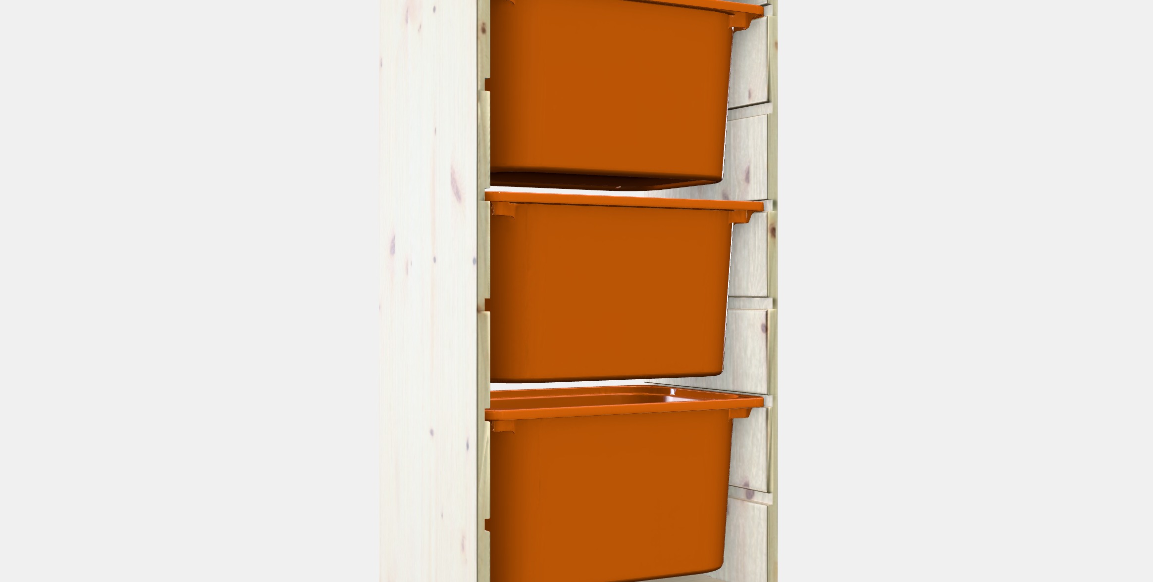 TROFAST Storage combination with boxes 42 Low-poly 3D model_10