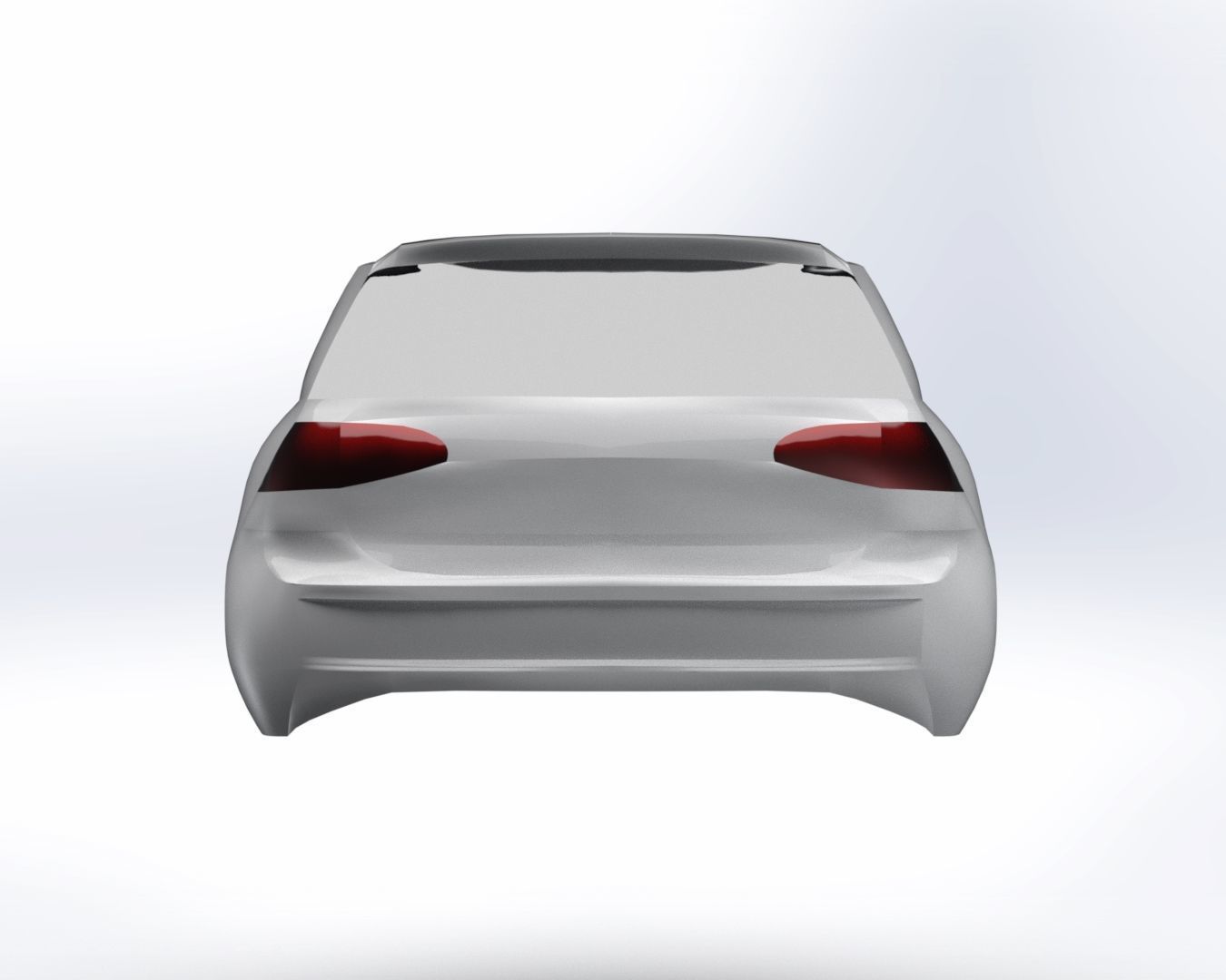 Volkswagen Golf High-Detail Surface Model 3D print model_2