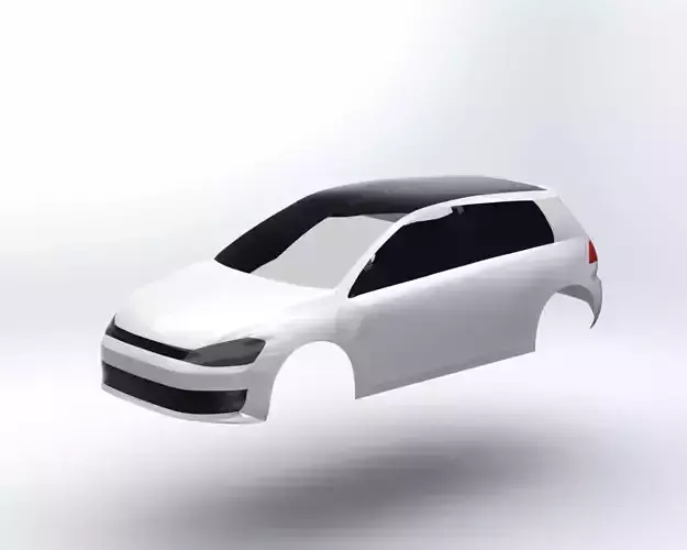 Volkswagen Golf High-Detail Surface Model