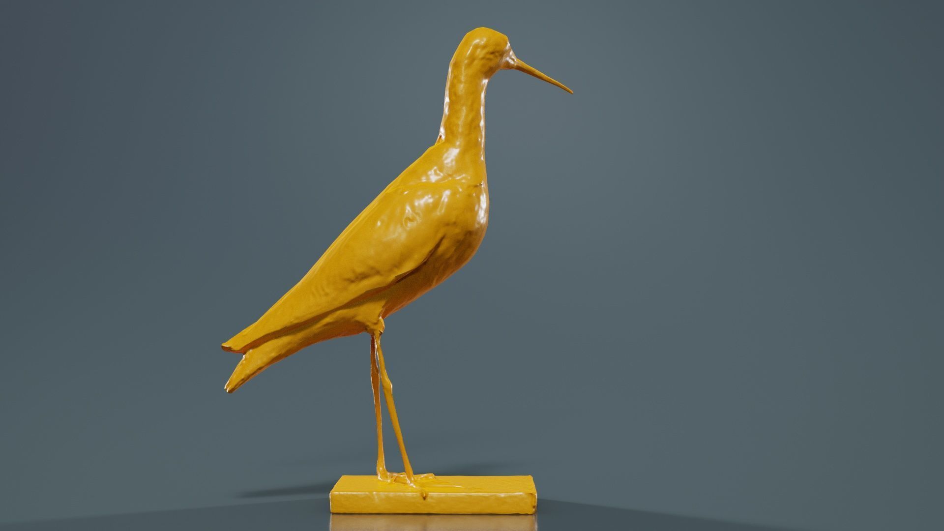 Eskimo Curlew Numenius Borealis Low-poly 3D model_13