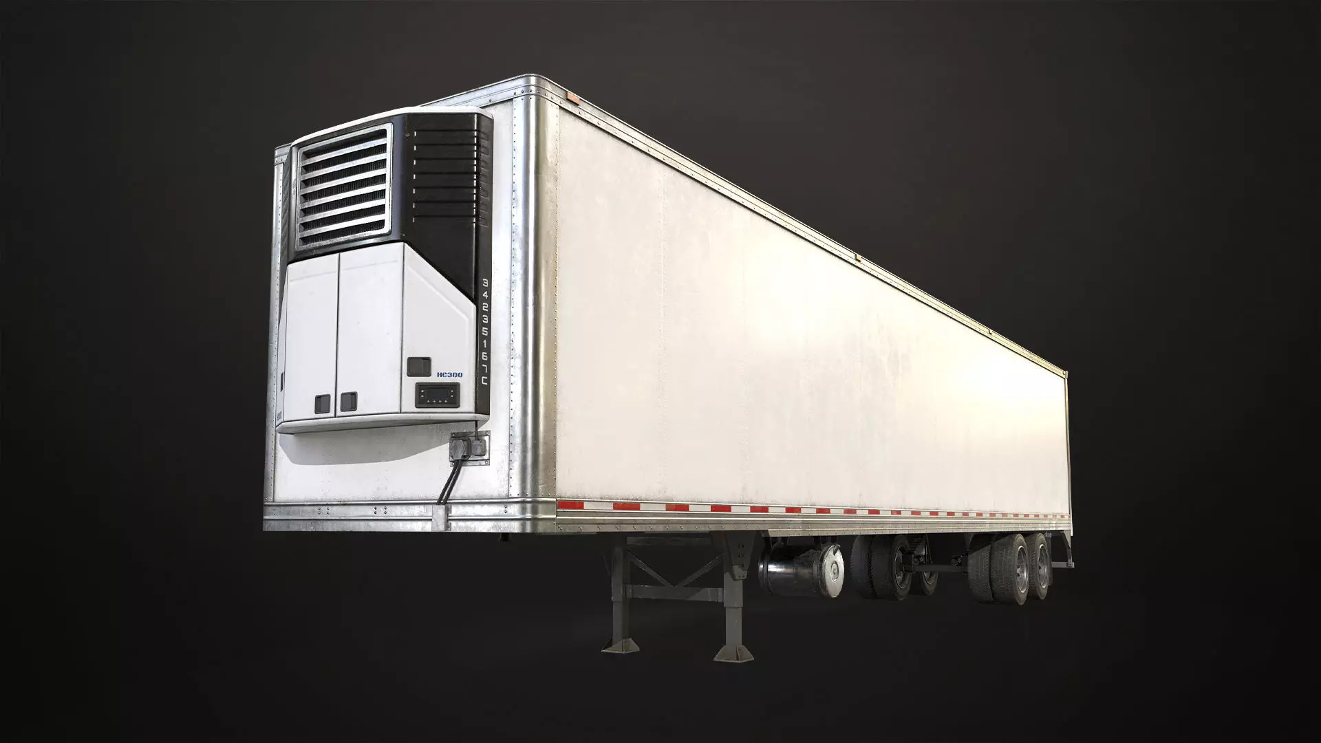 Refrigerated Trailer Low-poly 3D model