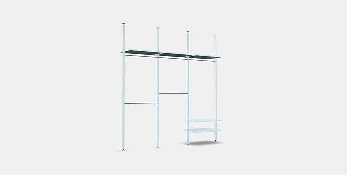 ELVARLI Wardrobe combination 18 Low-poly 3D model