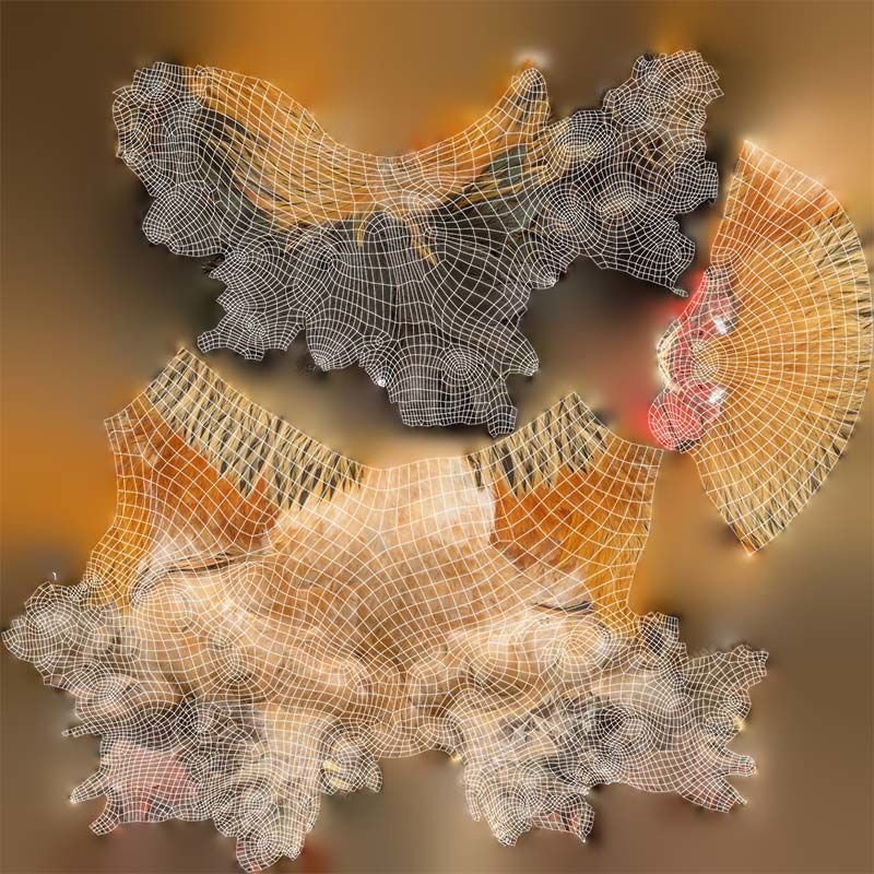 Gallus Domesticus Rooster Low-poly 3D model_14