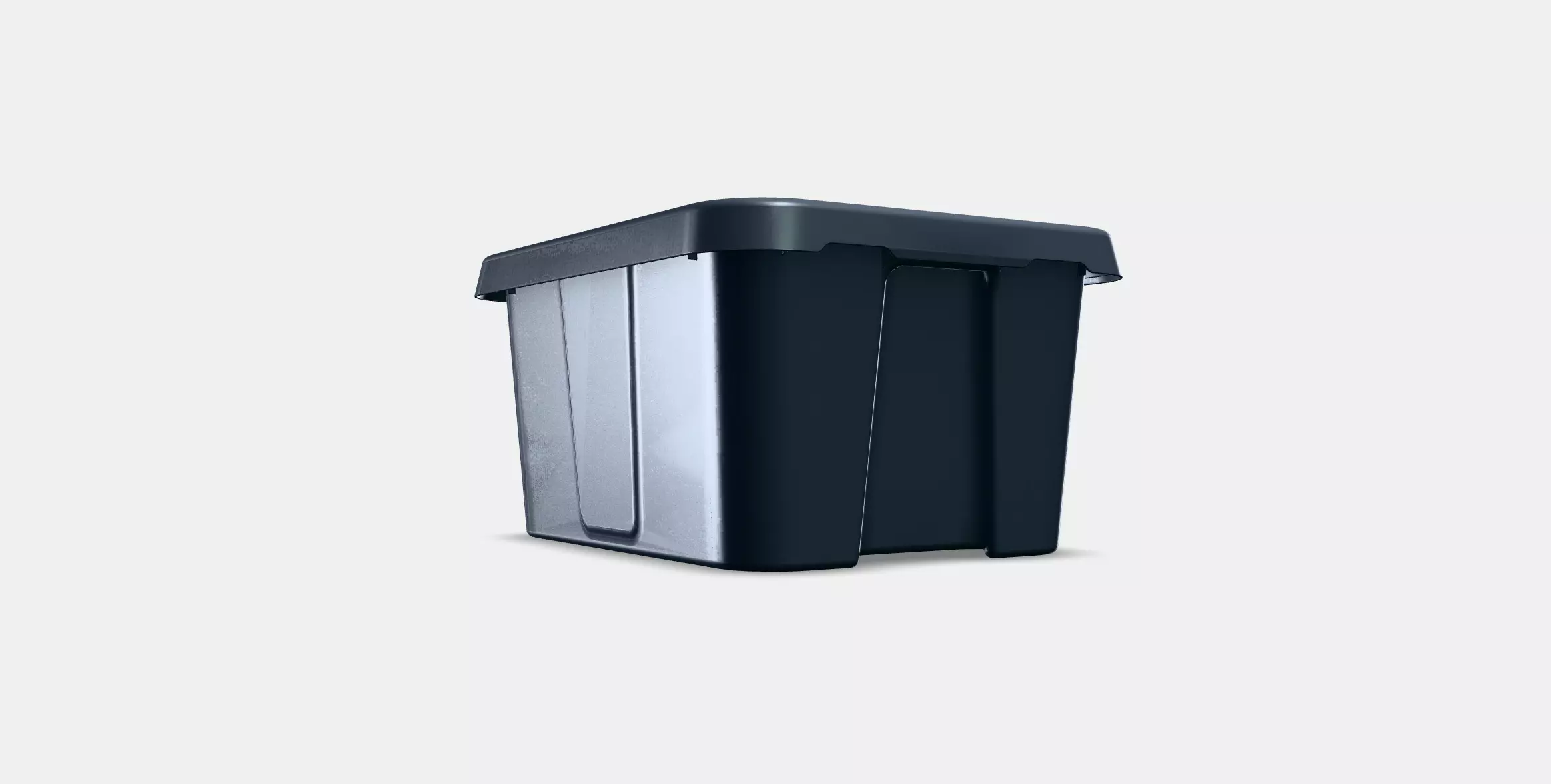 KLAMTARE Box with lid in-outdoor Low-poly 3D model_0