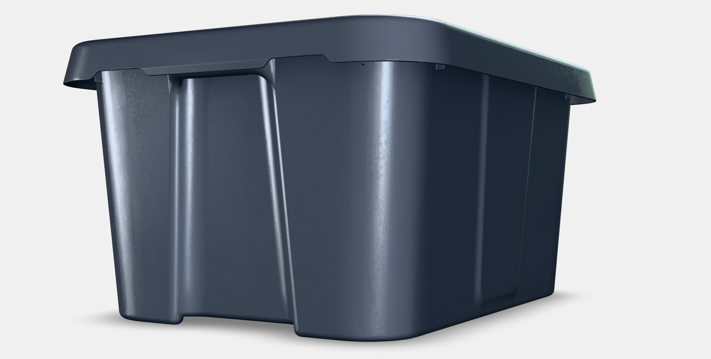 KLAMTARE Box with lid in-outdoor Low-poly 3D model_11