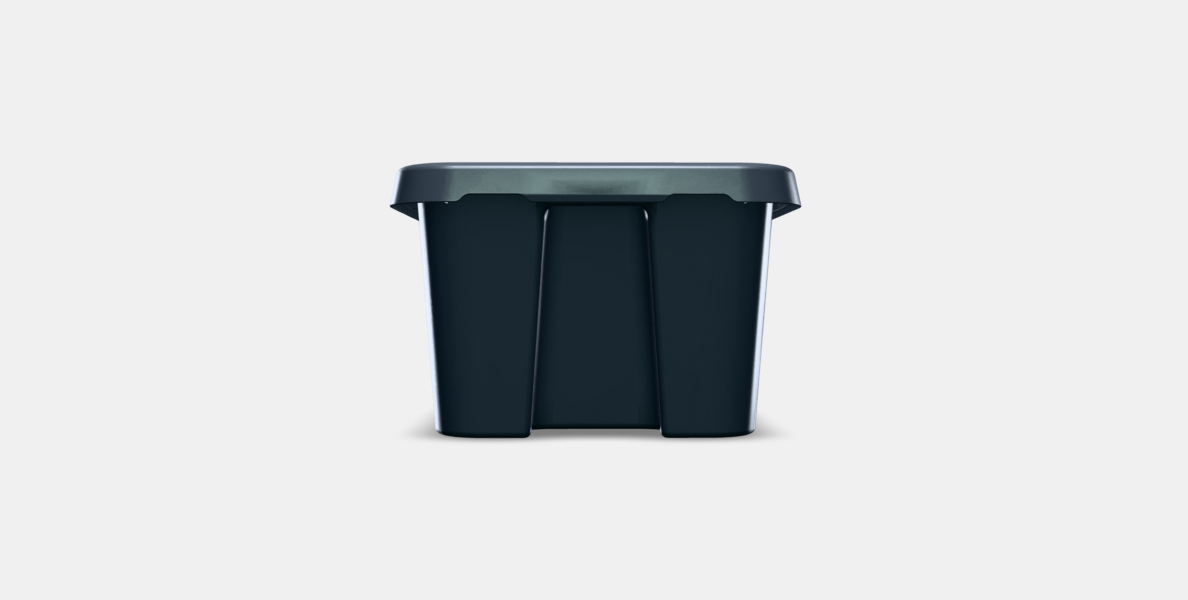 KLAMTARE Box with lid in-outdoor Low-poly 3D model_9