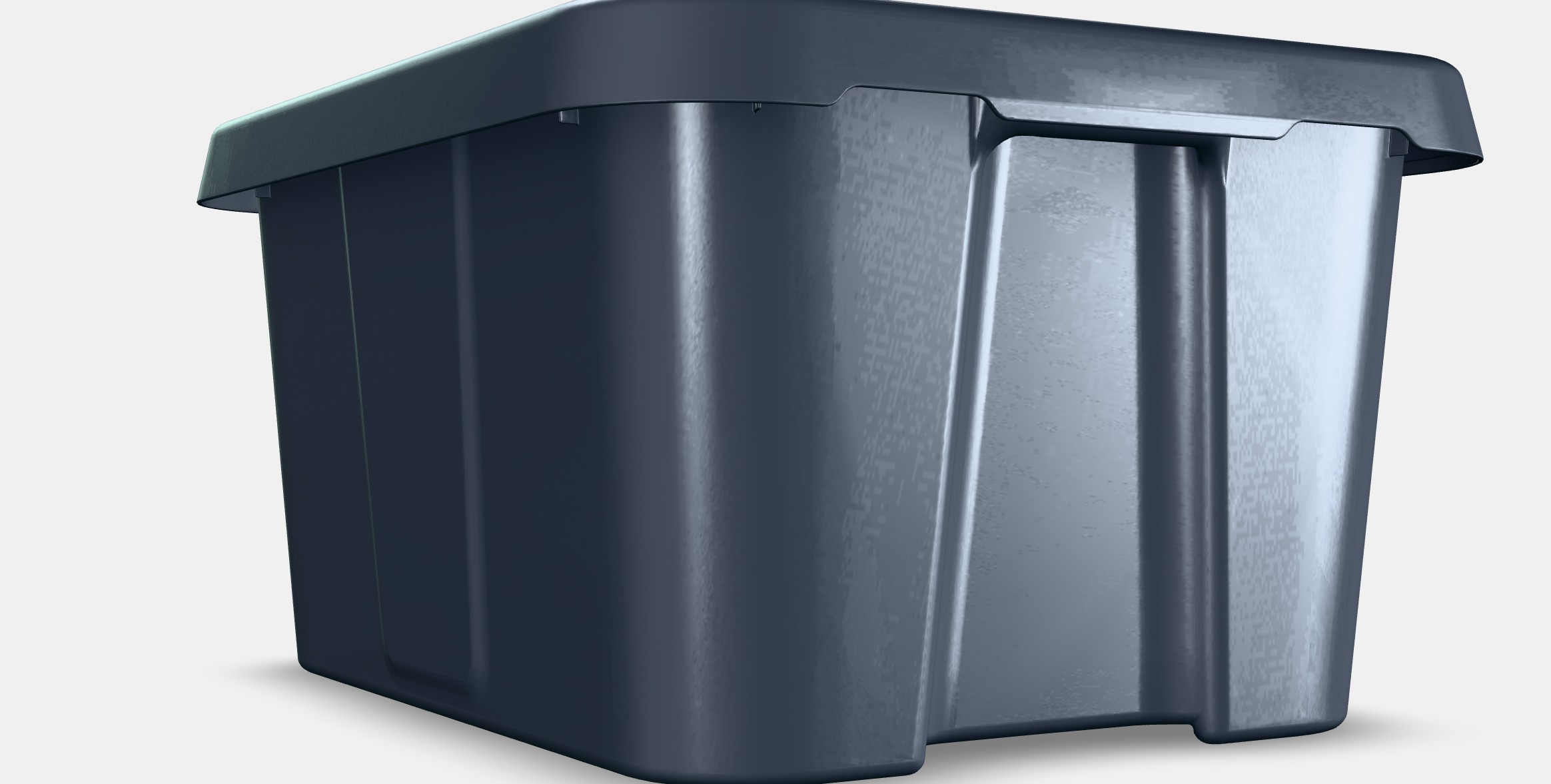 KLAMTARE Box with lid in-outdoor Low-poly 3D model_5