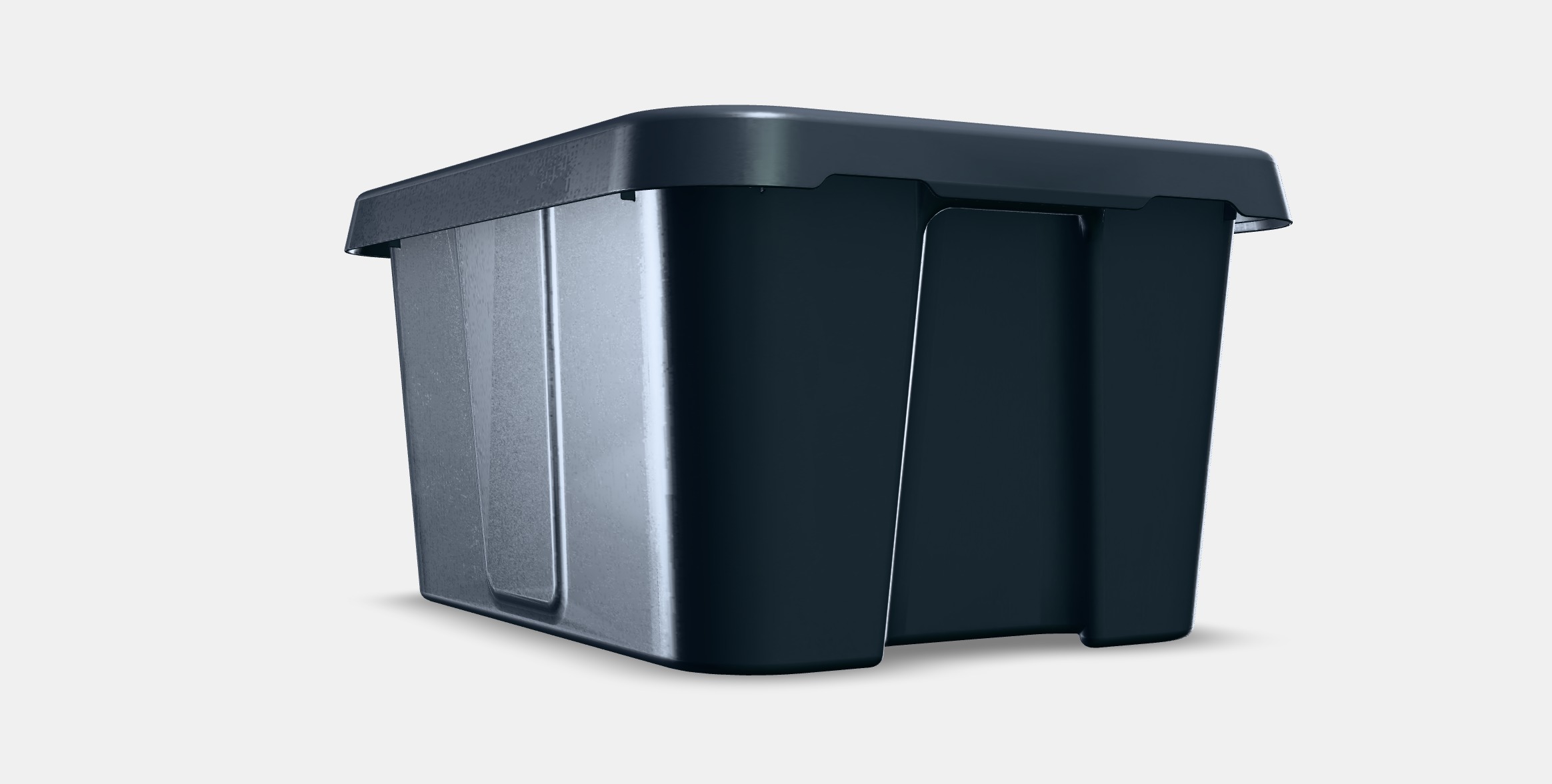 KLAMTARE Box with lid in-outdoor Low-poly 3D model_8