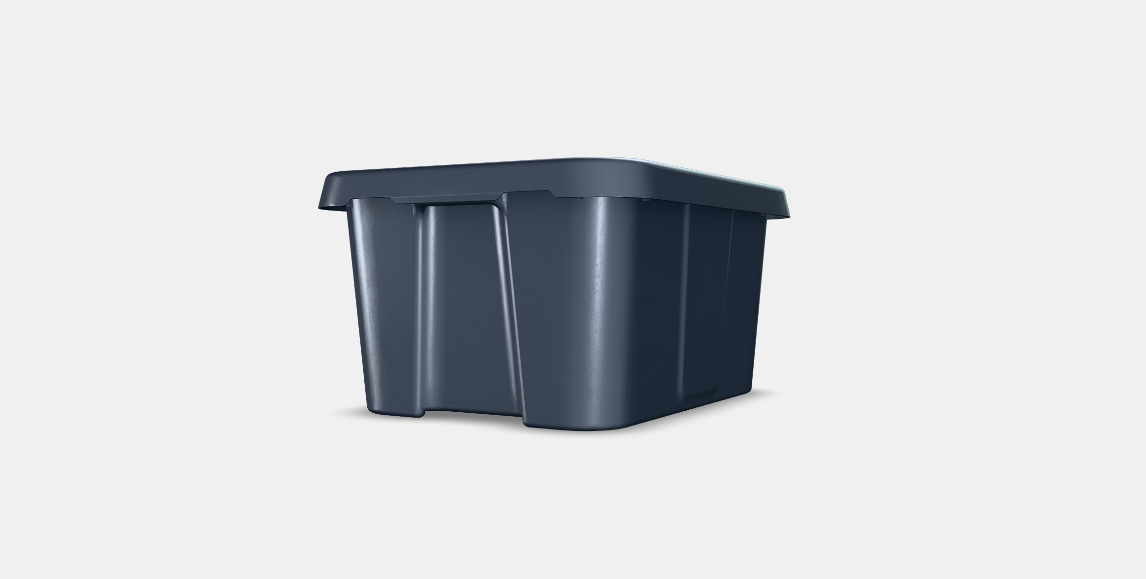 KLAMTARE Box with lid in-outdoor Low-poly 3D model_2