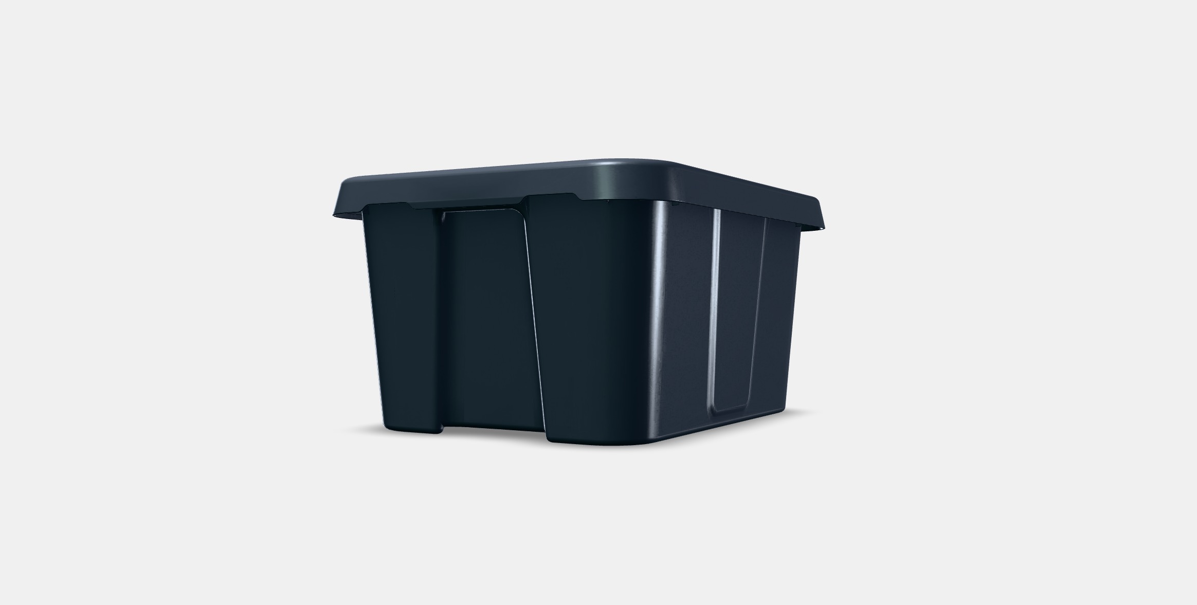 KLAMTARE Box with lid in-outdoor Low-poly 3D model_12