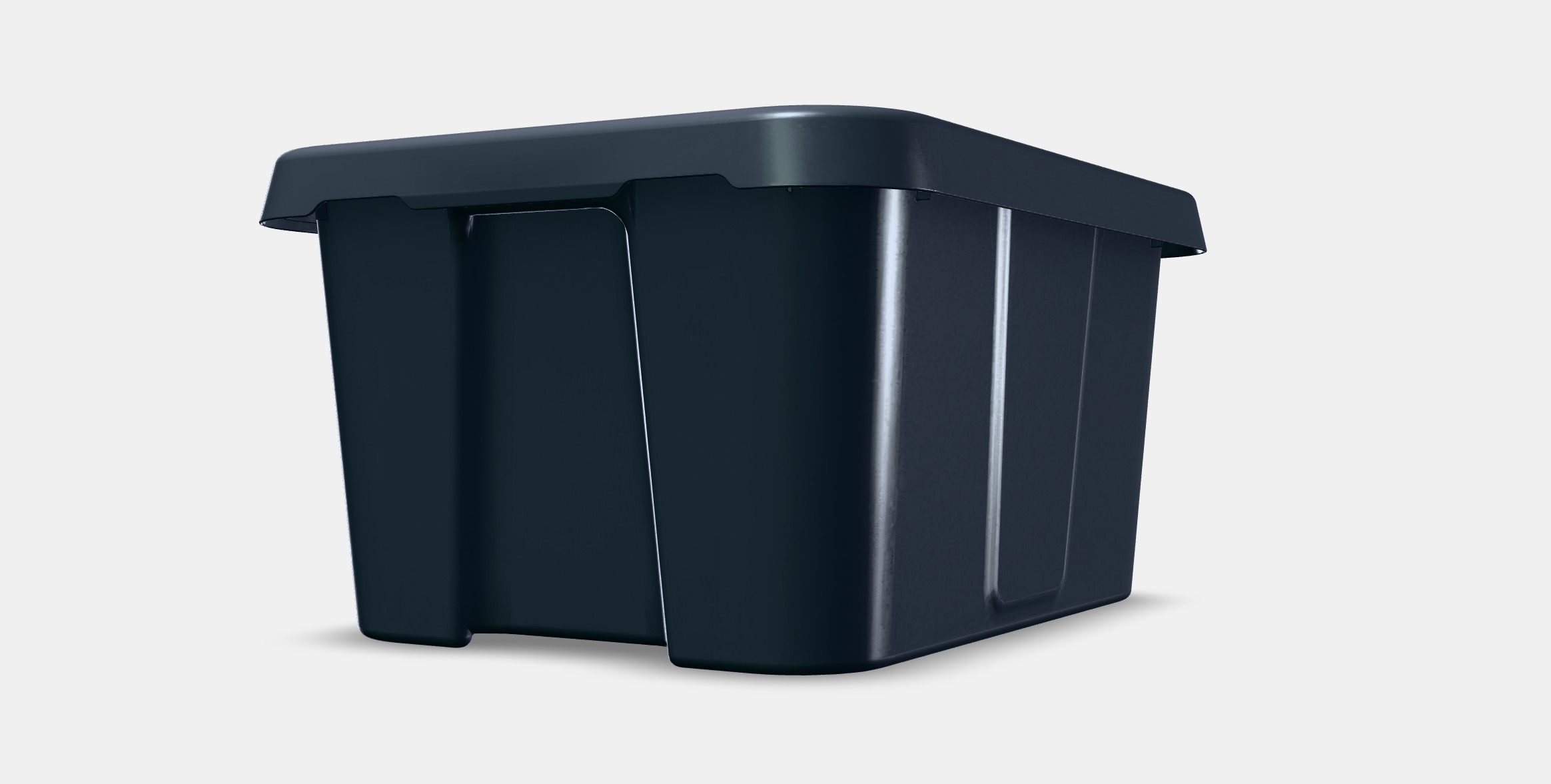 KLAMTARE Box with lid in-outdoor Low-poly 3D model_13