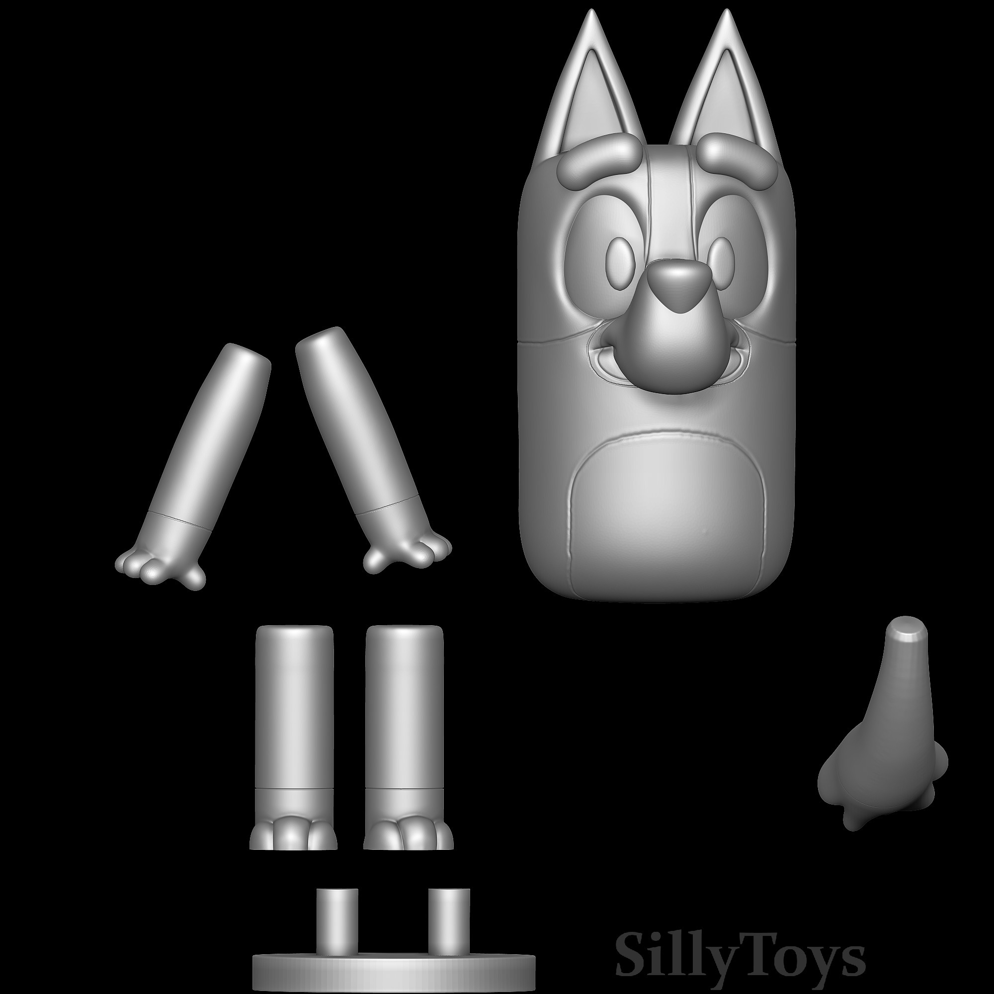 Bluey Heeler 3D print model_5