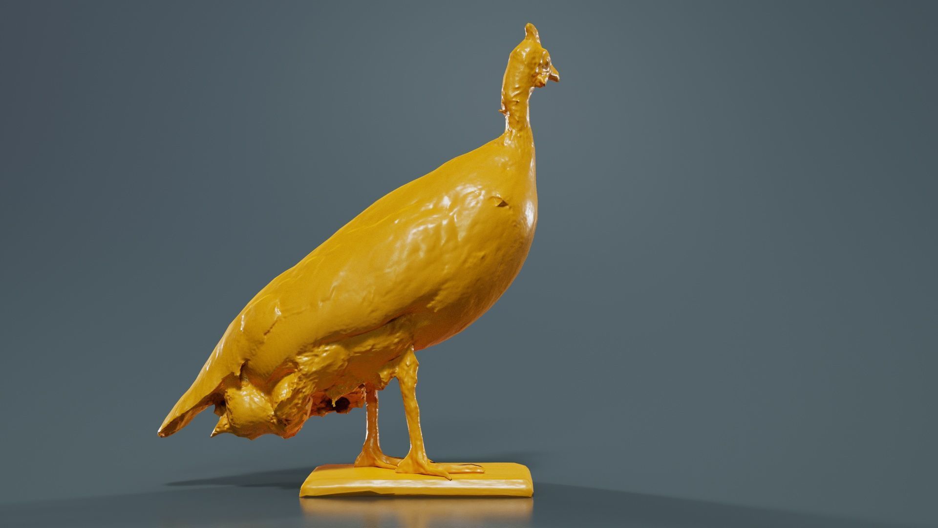 Guineafowl Guineahen Low-poly 3D model_13