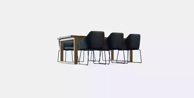 MORBYLANGA - TOSSBERG Table and 6 armchairs