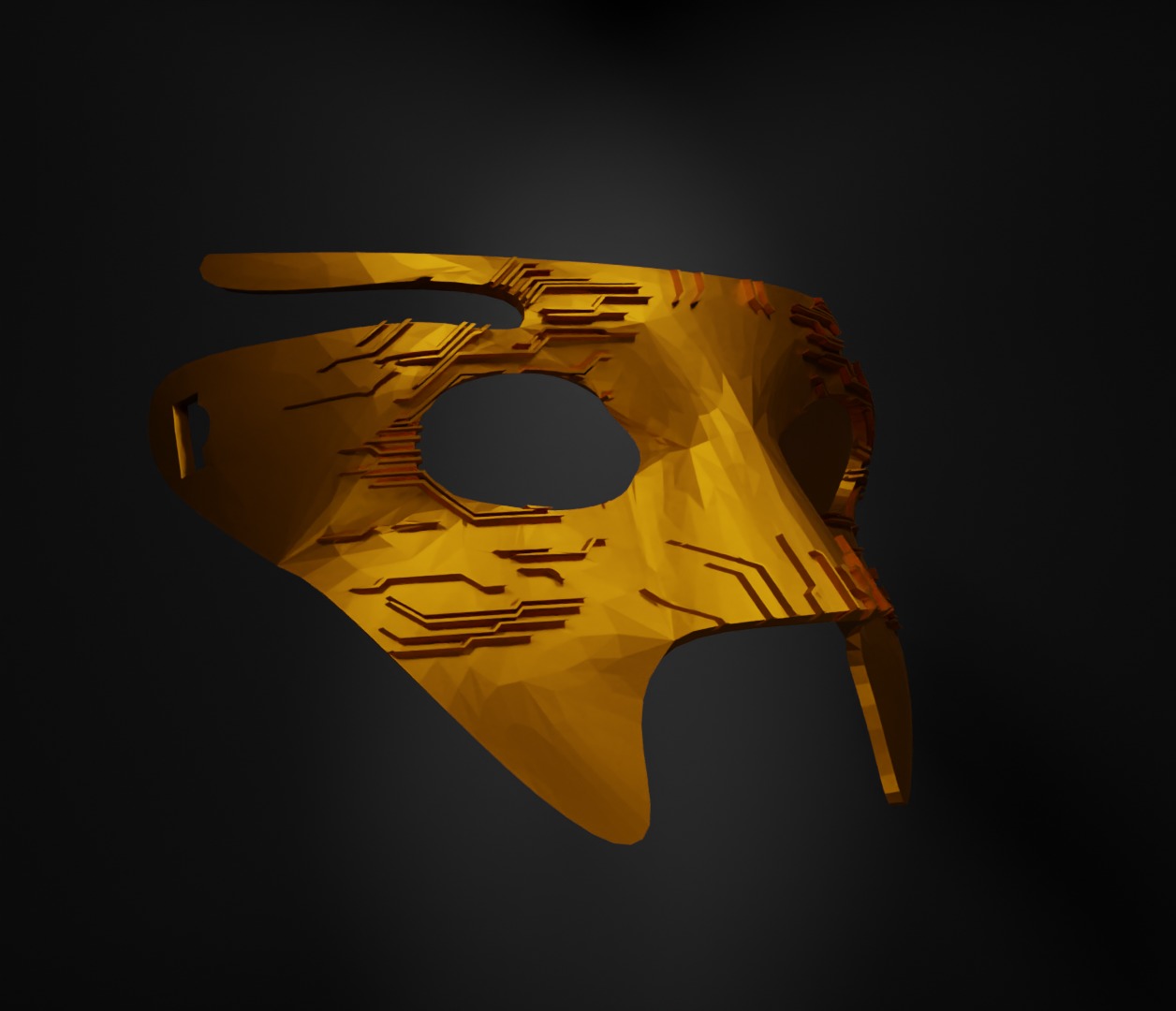 Robot Electronic Face Mask Skull Prom Helloween Face Mask 3D print model_2