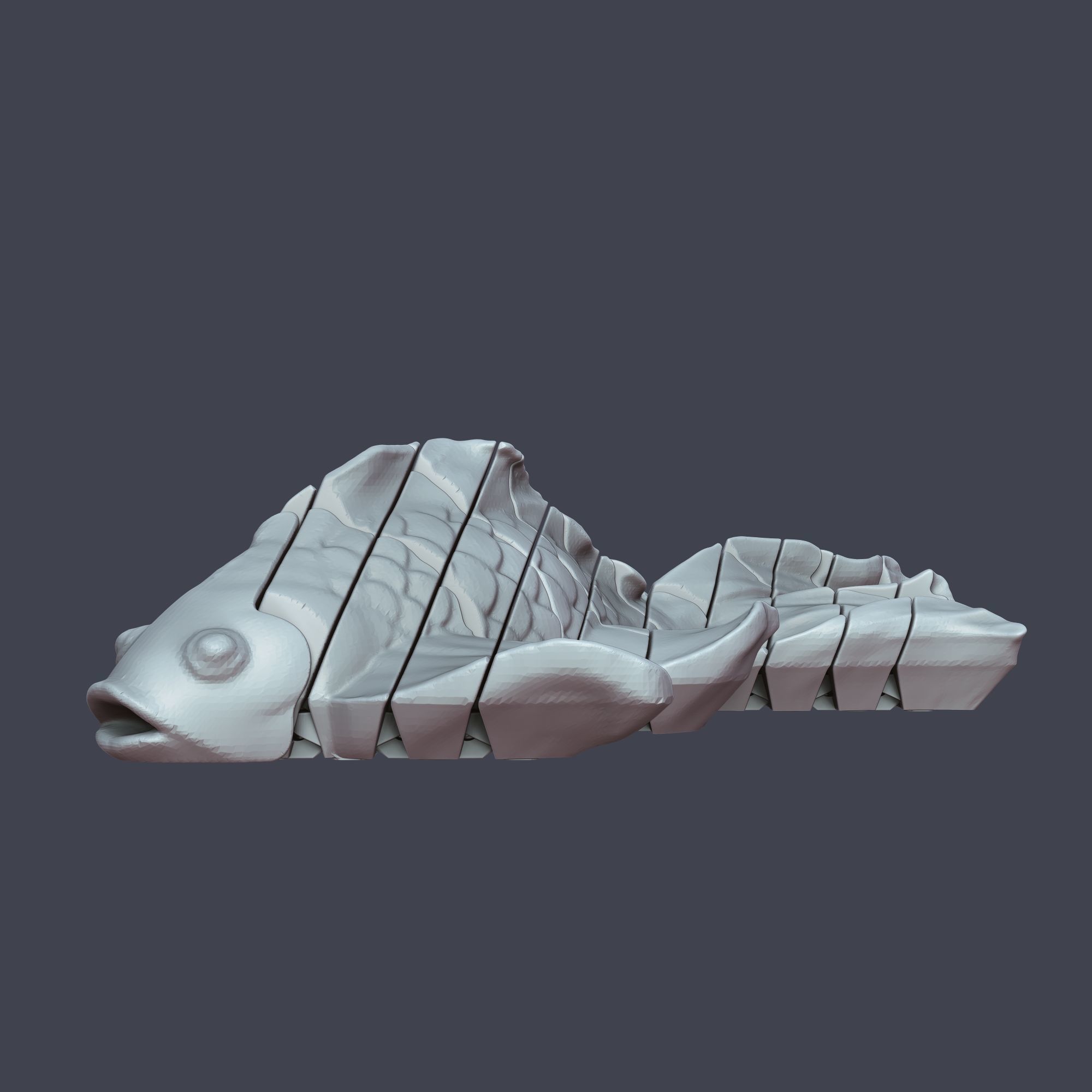 Flexi Goldfish 3D print model 3D print model_1