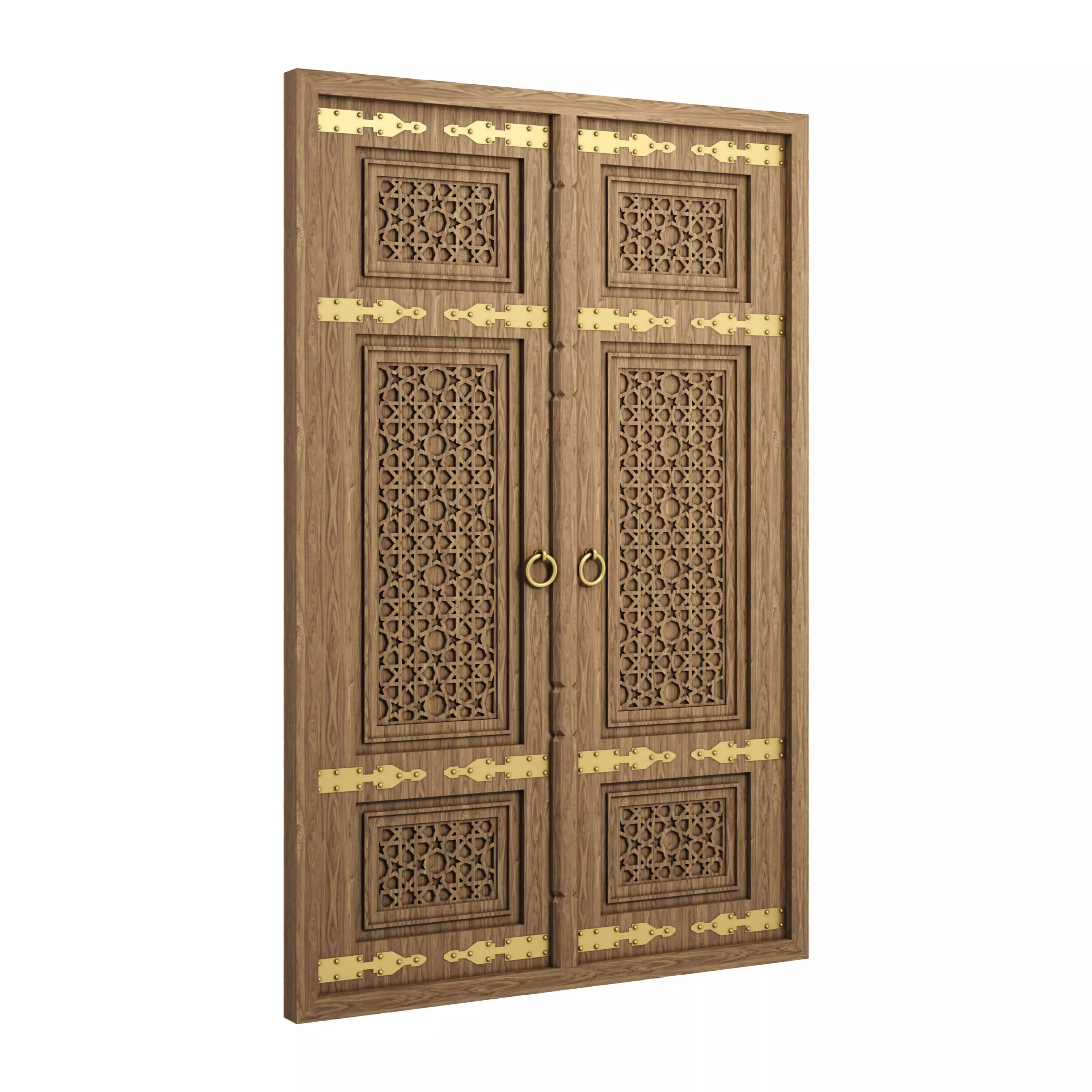 Old islamic door 01 3D model_0