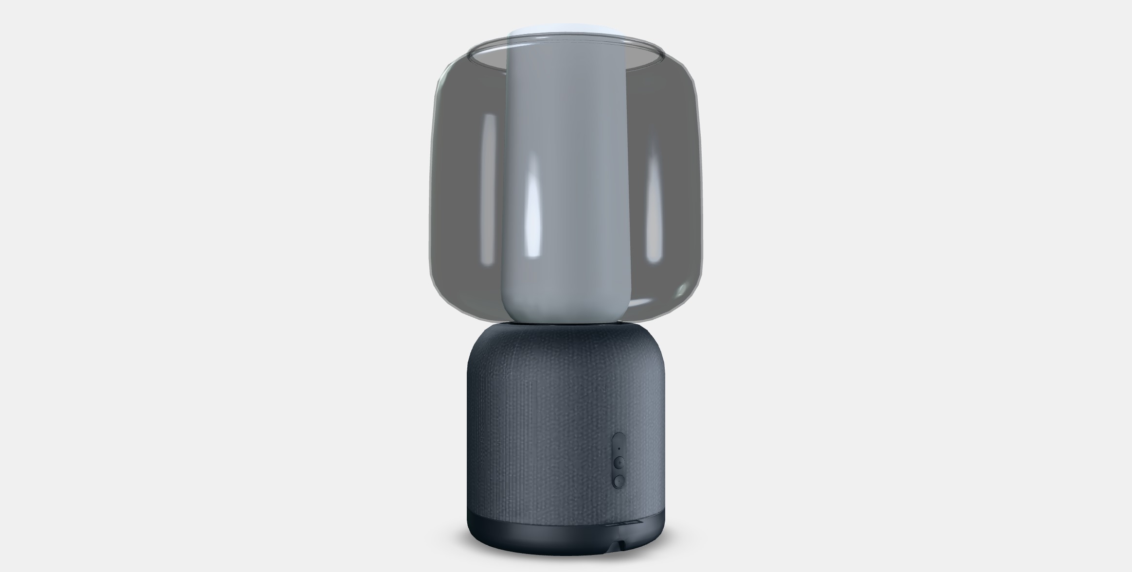 SYMFONISK Speaker lamp w Wi-Fi glass shade Low-poly 3D model_13