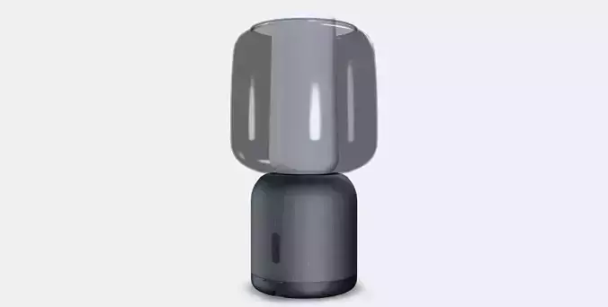 SYMFONISK Speaker lamp w Wi-Fi glass shade Low-poly 3D model