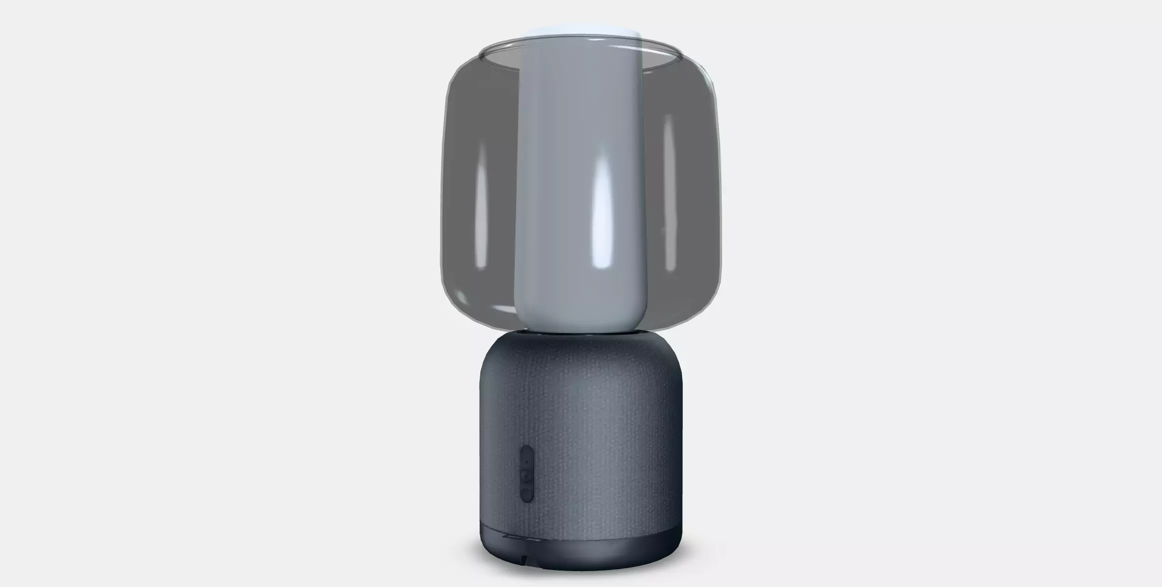 SYMFONISK Speaker lamp w Wi-Fi glass shade Low-poly 3D model_0