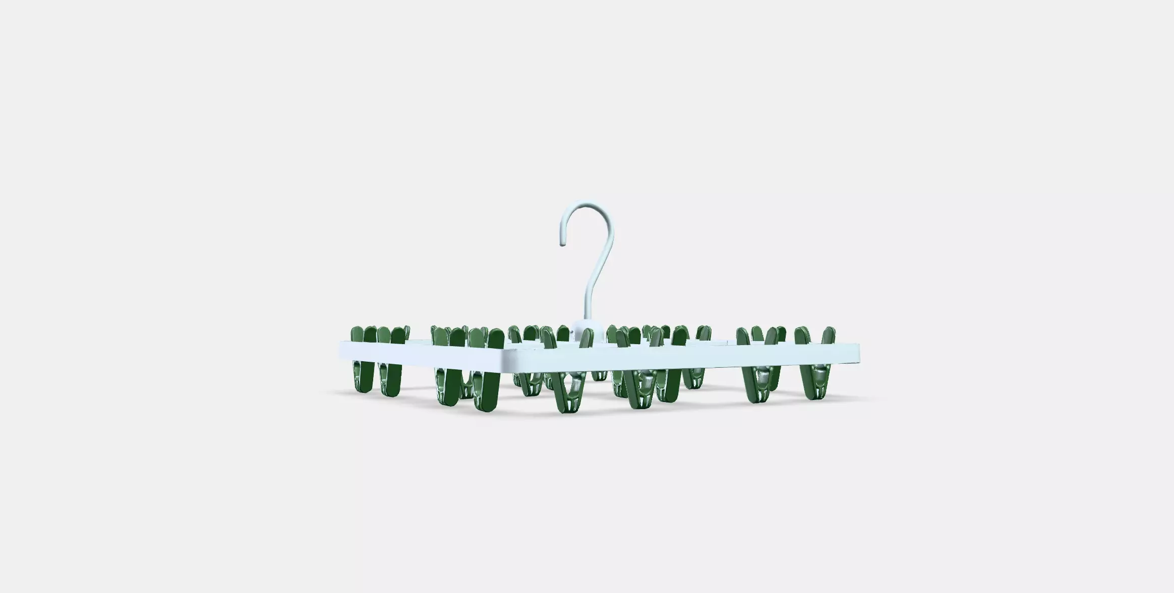 SLIBB Hang dryer 24 clothes pegs Low-poly 3D model