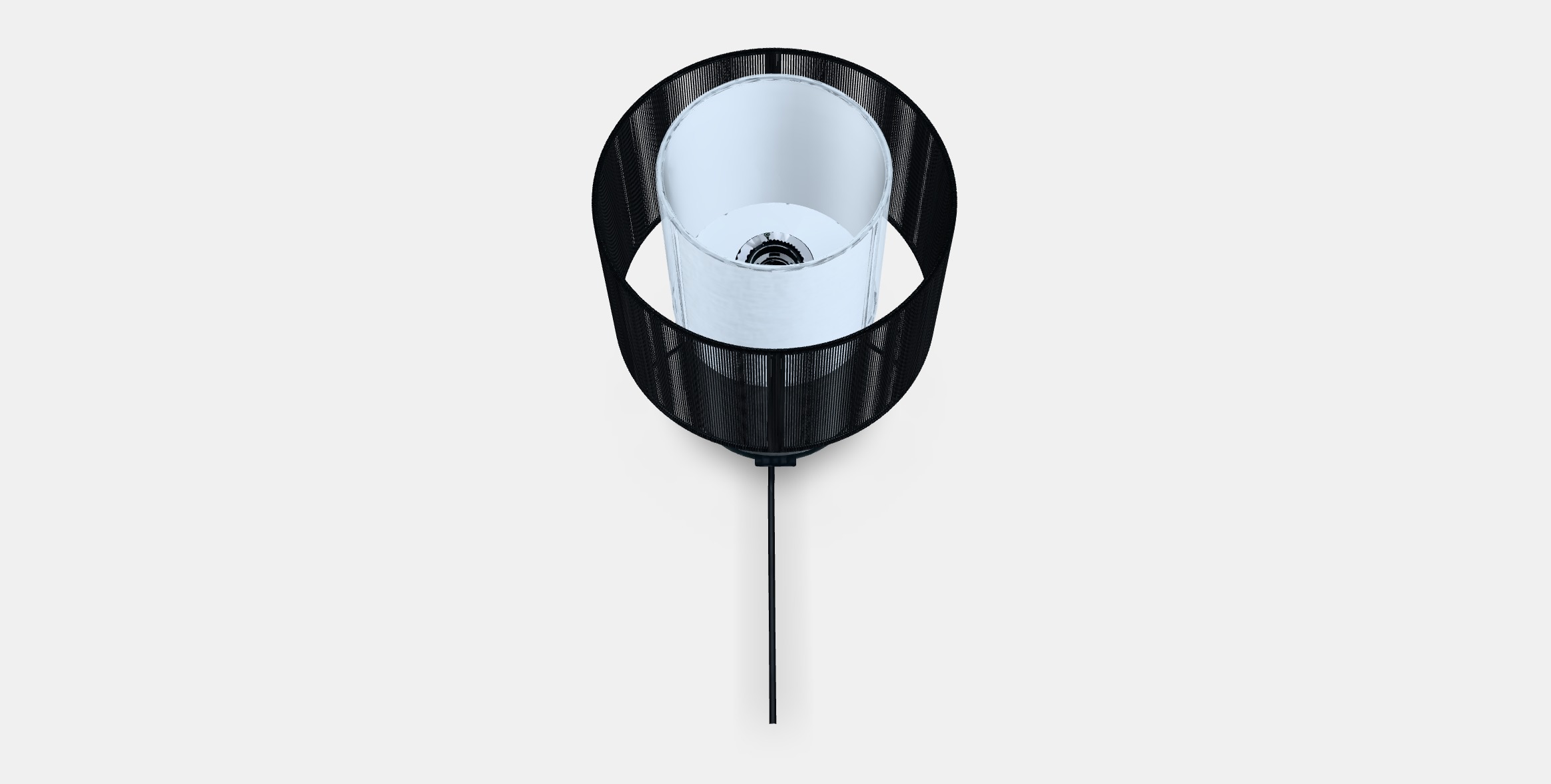 SYMFONISK Speaker lamp w Wi-Fi textile shade Low-poly 3D model_2