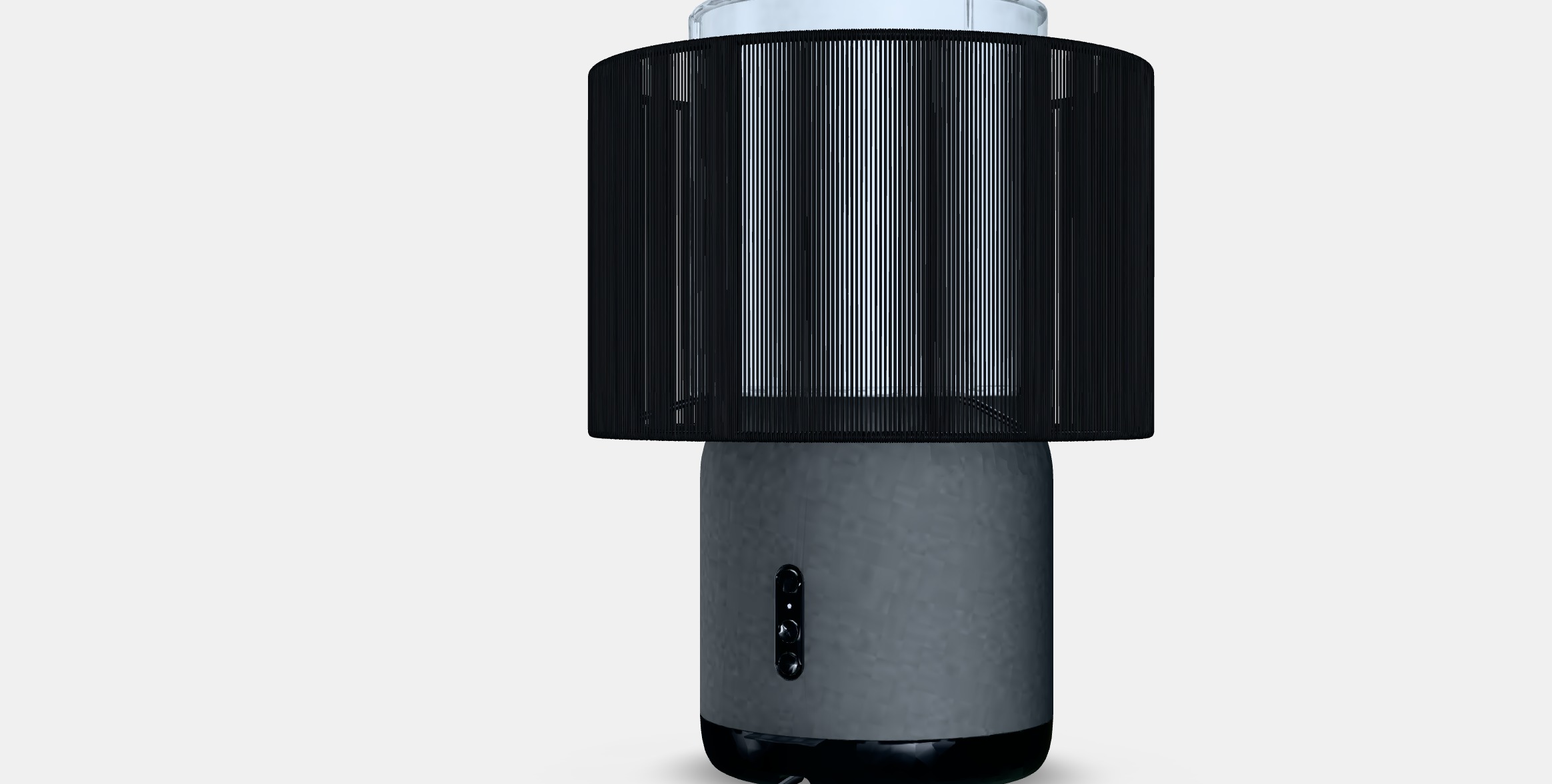 SYMFONISK Speaker lamp w Wi-Fi textile shade Low-poly 3D model_6