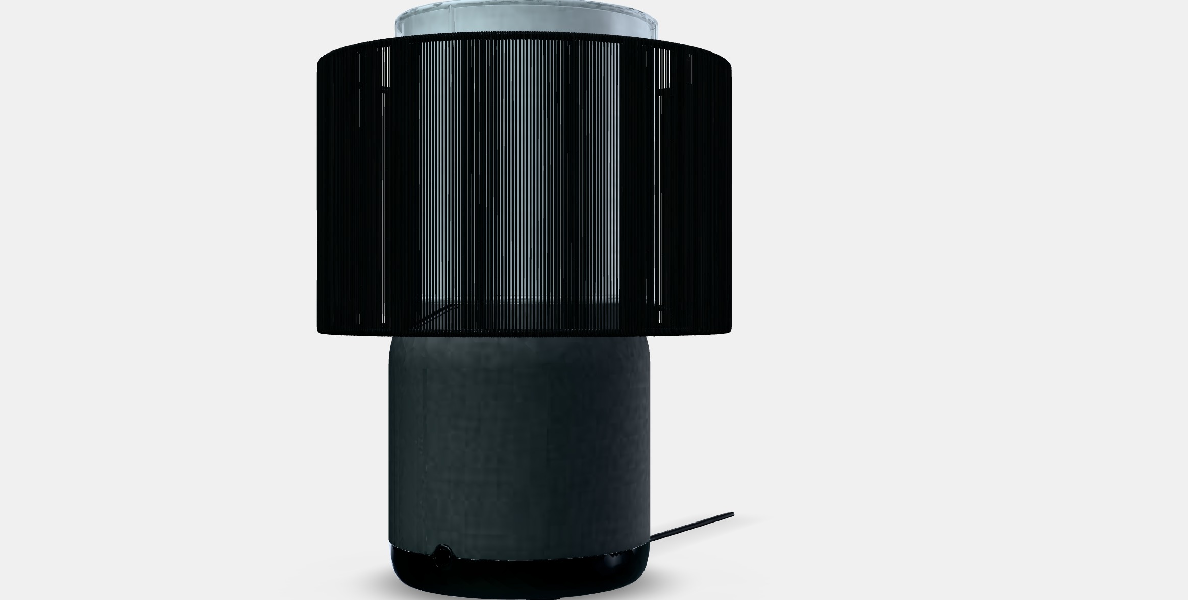 SYMFONISK Speaker lamp w Wi-Fi textile shade Low-poly 3D model_13